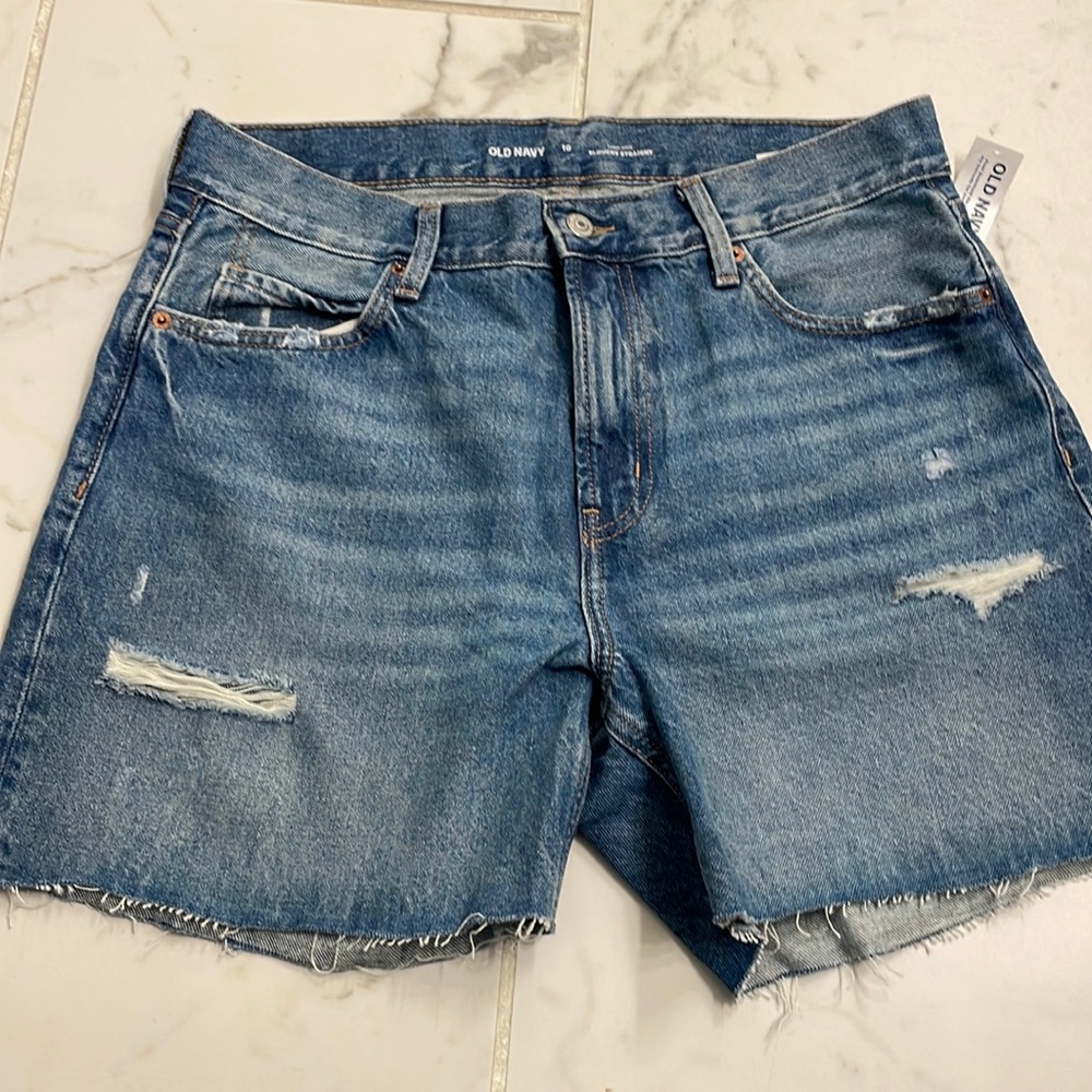 NWT Old Navy High Rise Slouchy Straight Shorts